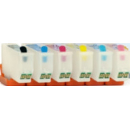 T0481-486: cartouches vides rechargeables avec puces autoreset