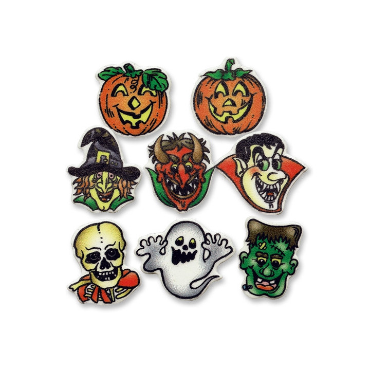 100 piÃ¨ces personnages halloween en masse de sucre