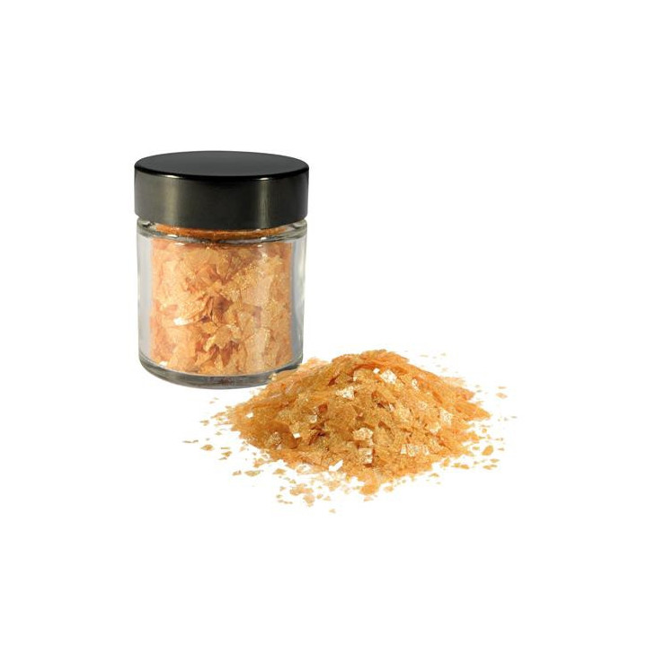 Flocon scintillant couleur or