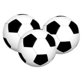 Ballon de foot sur papier azyme Ã 4 cm