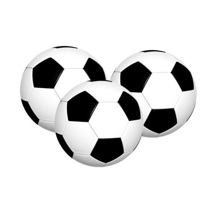 Ballon de foot sur papier azyme Ã 4 cm