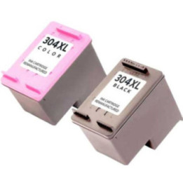 HP304 XL: cartouche noire + couleur compatible