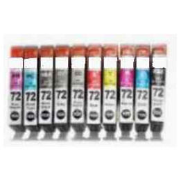 PGI 72- pack de 10 cartouches compatibles pour Canon Pro 10