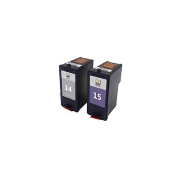 pack Cartouches pleines pour Lexmark 14 et 15