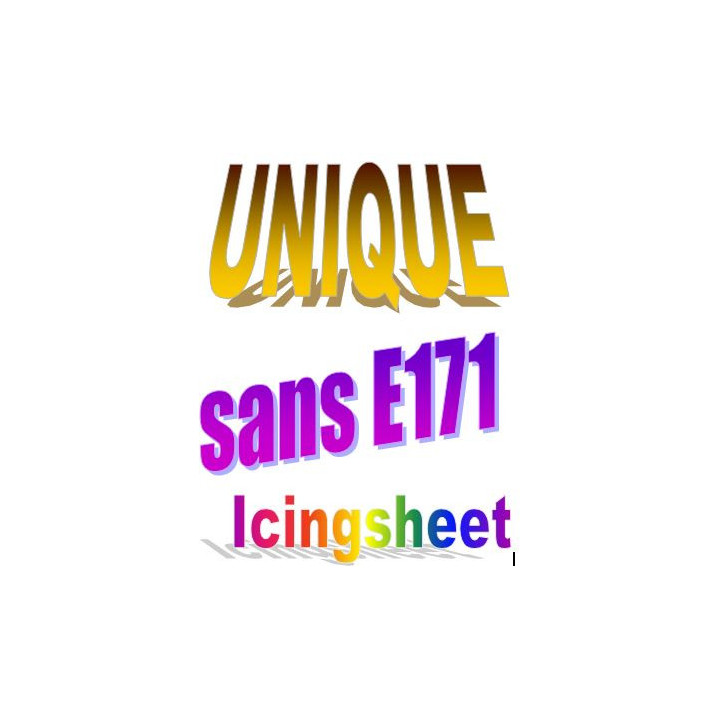 icing sheets, sans E171, Papier comestible