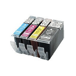 PGI5/CL8:kit de 4 cartouches nettoyage alimentaire pour Canon