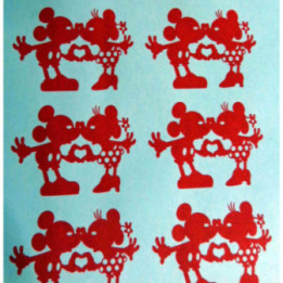 St Valentin amoureux comestible prÃ©dÃ©coupÃ©