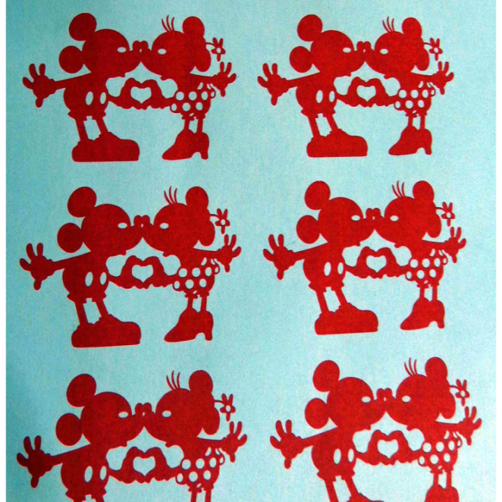 St Valentin amoureux comestible prÃ©dÃ©coupÃ©