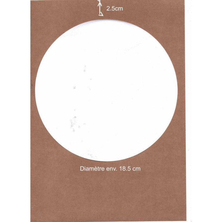 10 ronds comestibles azyme prÃ©-dÃ©coupÃ© 18.5 cm