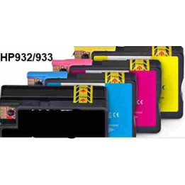 HP 932XL: 4 cartouches pleines avec puces