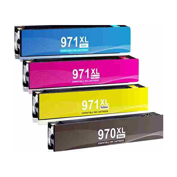 HP970/971: 4 cartouches compatibles pour HP