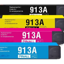 HP913A: 4 cartouches compatibles pour HP