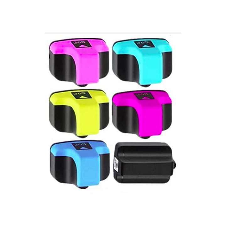 HP363xxl: 6 cartouches compatibles pour HP