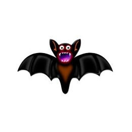 Chauve souris Halloween en papier comestible