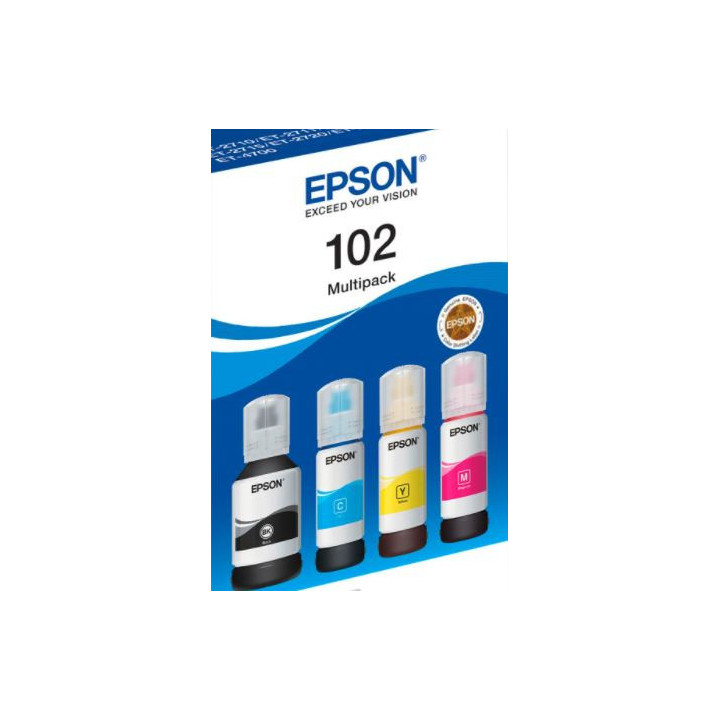 Epson Nr.102: 4 couleurs encre d'origine