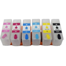 XP 378xl: 6 cartouches rechargeables avec puces autoreset