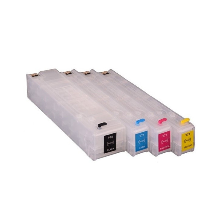 HP970 & 970xl cartouches rechargeables pour HP