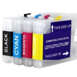 LC970 cartouches rechargeables pour Brother