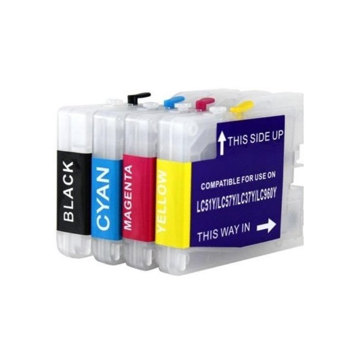 LC970 cartouches rechargeables pour Brother