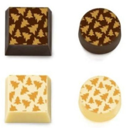 feuilles de transfert chocolat NoÃ«l par 30