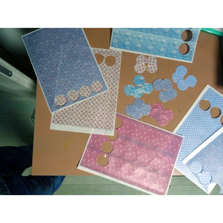 Noel 24 petits ronds en azyme comestible