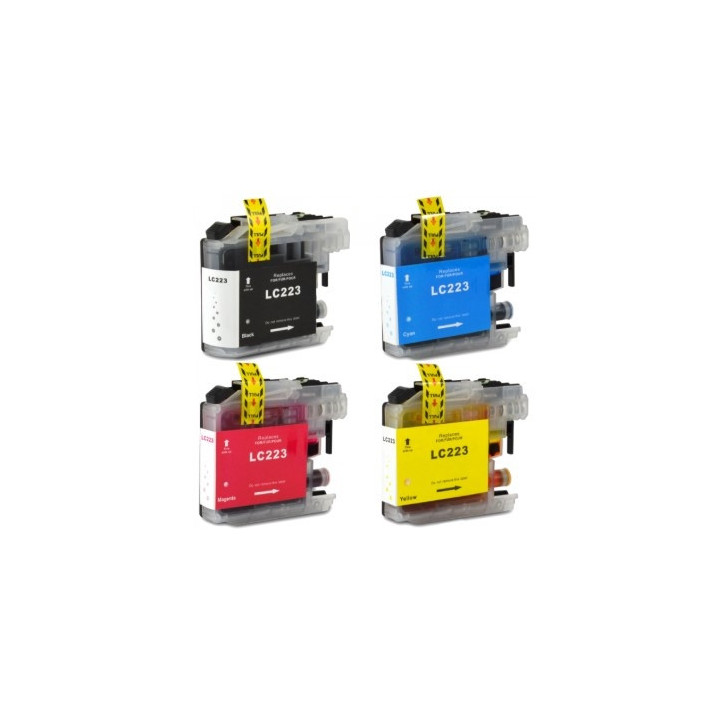 lc223 cartouches pleines les 4 pour Brother