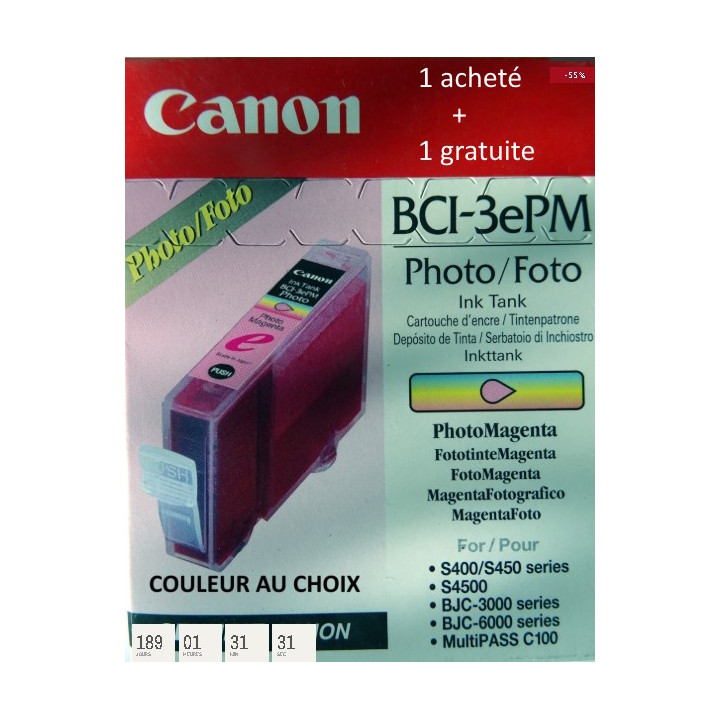 Canon BCI3 Magenta cartouche d'origine couleur au choix