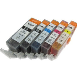 PGI580/CLI581XXL : 5 cartouches compatibles alimentaires