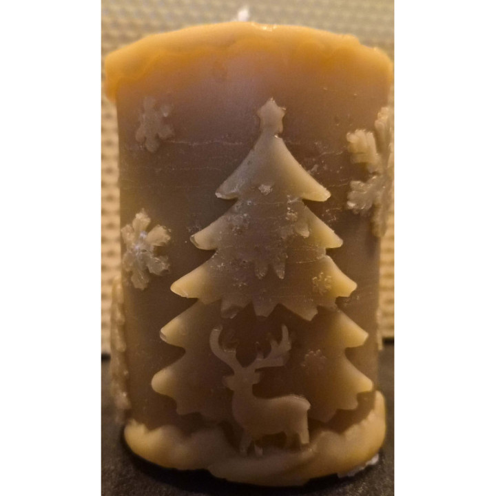 Bougie de NoÃ«l, Le Sapin des Vosges en cire d'abeilles