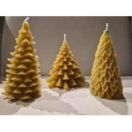 Bougie de NoÃ«l, Les 3 sapins en cire d'abeilles