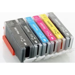 PGI530 et CLI531, 6 cartouches alimentaires pleines pour Canon