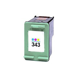 Cartouche compatible remplie pour HP 343, 3 couleurs