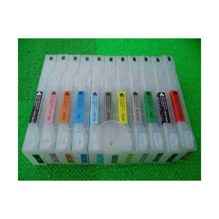 Pro7890/7910/7900: 9 cartouches rechargeables 700 ml avec puces pour Epson