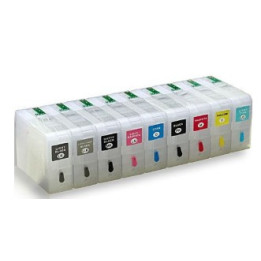 T5801 Ã  5809: 9 cartouches rechargeables avec puces autoreset