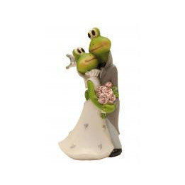 Figurine 13 cm mariage couple grenouille