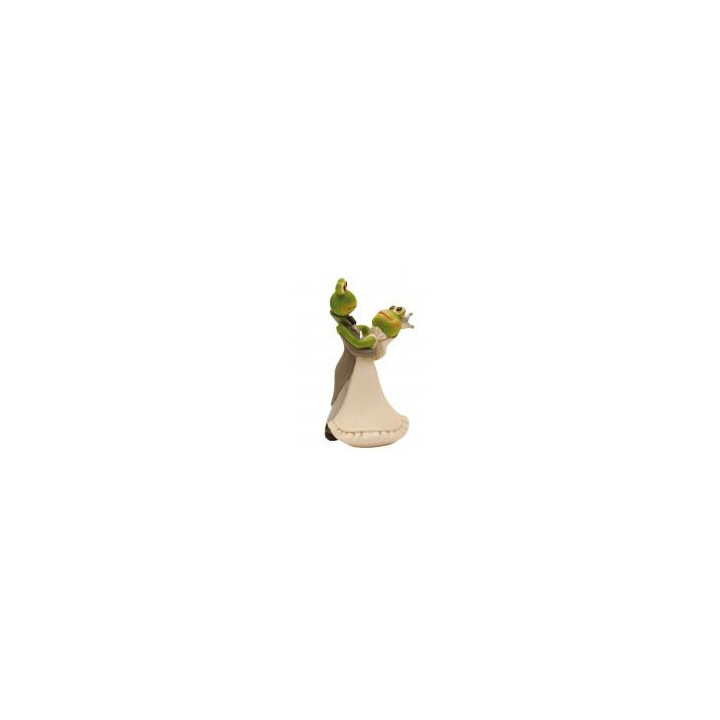 Figurine 13 cm mariage couple grenouille