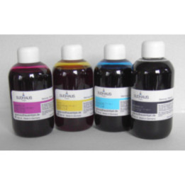HP PREMIUM: 4X100 ml encre SUDHAUS avec noir pigmentÃ©