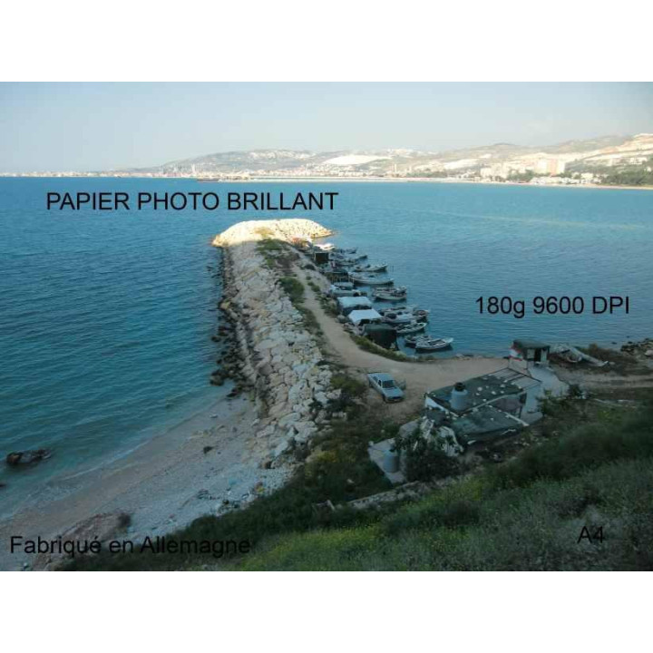 Papier photo brillant 100 feuilles A4, 180g, 9600dpi